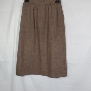 Vintage Saint Laurie Tweed Lined Midi Skirt Size 8
